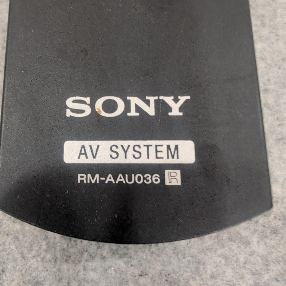 Sony RM-AAU036 AV System Remote Control Black Home Theater Receiver OEM - Picture 2 of 4
